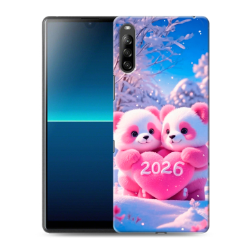 Силиконовый чехол на Sony Xperia L4 с принтом Новый год