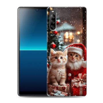 Силиконовый чехол на Sony Xperia L4 с принтом Новый год