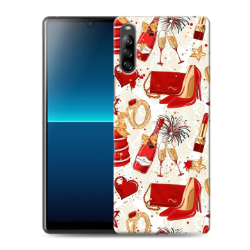 Силиконовый чехол на Sony Xperia L4 с принтом Новый год