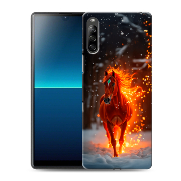 Силиконовый чехол на Sony Xperia L4 с принтом Новый год