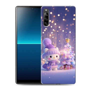 Силиконовый чехол на Sony Xperia L4 с принтом Новый год