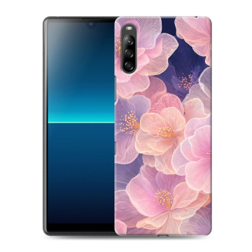 Силиконовый чехол на Sony Xperia L4 с принтом женский