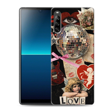 Силиконовый чехол на Sony Xperia L4 с принтом для девочек