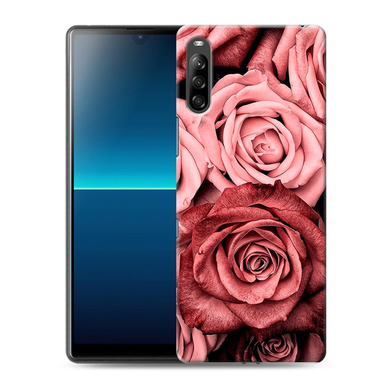 Силиконовый противоударный чехол на Sony Xperia L4 с принтом Цветы розы Силиконовый противоударный чехол на Sony Xperia L4 с принтом Цветы розы