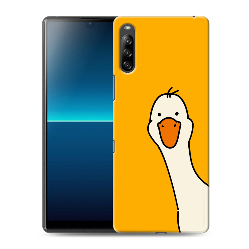 Силиконовый противоударный чехол на Sony Xperia L4 с принтом Утка Силиконовый противоударный чехол на Sony Xperia L4 с принтом Утка