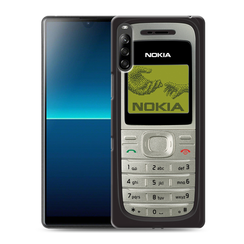 Силиконовый чехол на Sony Xperia L4 с принтом Ретро Нокия Силиконовый чехол на Sony Xperia L4 с принтом Ретро Нокия