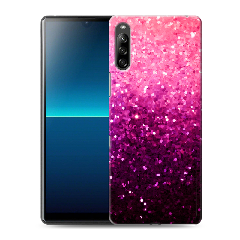 Силиконовый противоударный чехол на Sony Xperia L4 с принтом Блестки Силиконовый противоударный чехол на Sony Xperia L4 с принтом Блестки