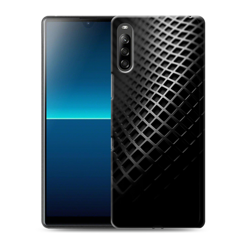 Силиконовый чехол на Sony Xperia L4 с принтом Текстура металла Силиконовый чехол на Sony Xperia L4 с принтом Текстура металла