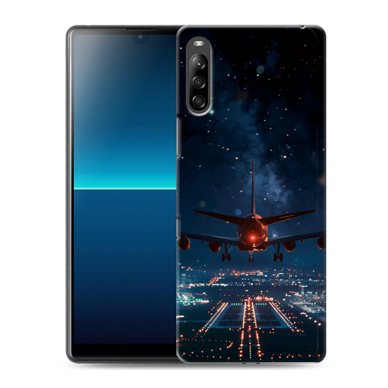 Силиконовый чехол на Sony Xperia L4 с принтом самолет Силиконовый чехол на Sony Xperia L4 с принтом самолет