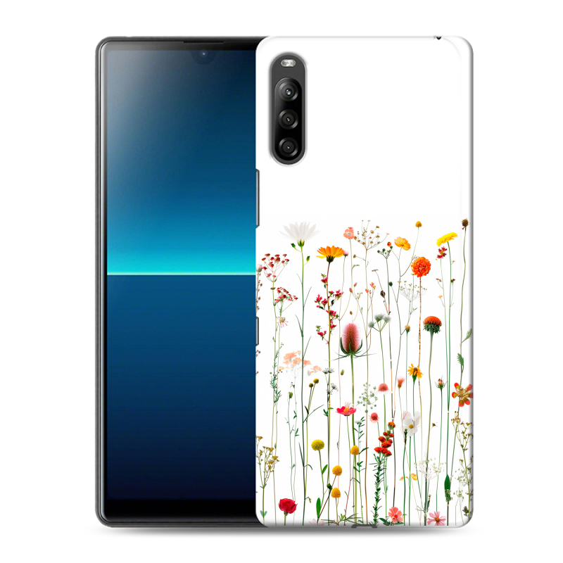 Силиконовый чехол на Sony Xperia L4 с принтом цветы Силиконовый чехол на Sony Xperia L4 с принтом цветы