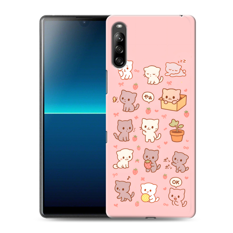 Силиконовый противоударный чехол на Sony Xperia L4 с принтом Hello Kitty Хелоу Кити Силиконовый противоударный чехол на Sony Xperia L4 с принтом Hello Kitty Хелоу Кити
