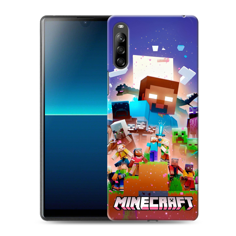 Силиконовый чехол на Sony Xperia L4 с принтом Майнкрафт Minecraft Силиконовый чехол на Sony Xperia L4 с принтом Майнкрафт Minecraft
