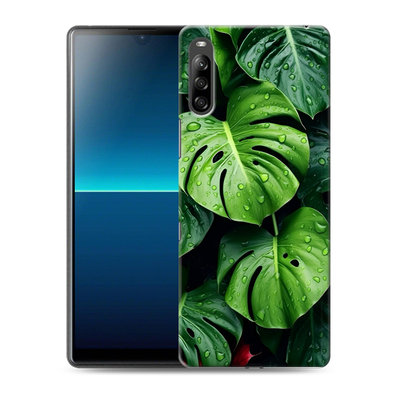 Силиконовый чехол на Sony Xperia L4 с принтом Листья Силиконовый чехол на Sony Xperia L4 с принтом Листья