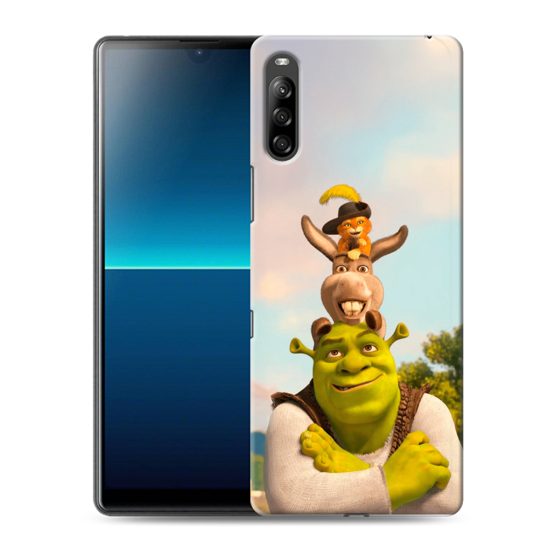 Силиконовый противоударный чехол на Sony Xperia L4 с принтом Шрек Shrek Силиконовый противоударный чехол на Sony Xperia L4 с принтом Шрек Shrek
