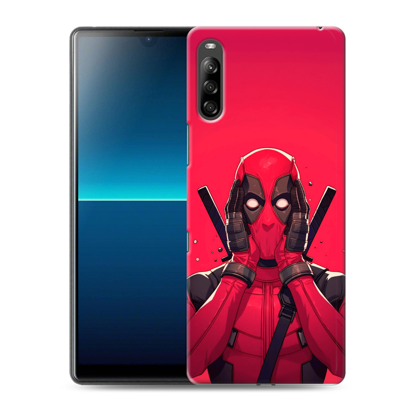 Силиконовый чехол на Sony Xperia L4 с принтом Дедпул Deadpool Силиконовый чехол на Sony Xperia L4 с принтом Дедпул Deadpool