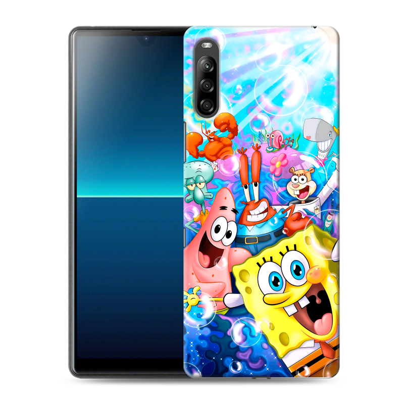 Силиконовый чехол на Sony Xperia L4 с принтом спанчбоб спанч боб Силиконовый чехол на Sony Xperia L4 с принтом спанчбоб спанч боб