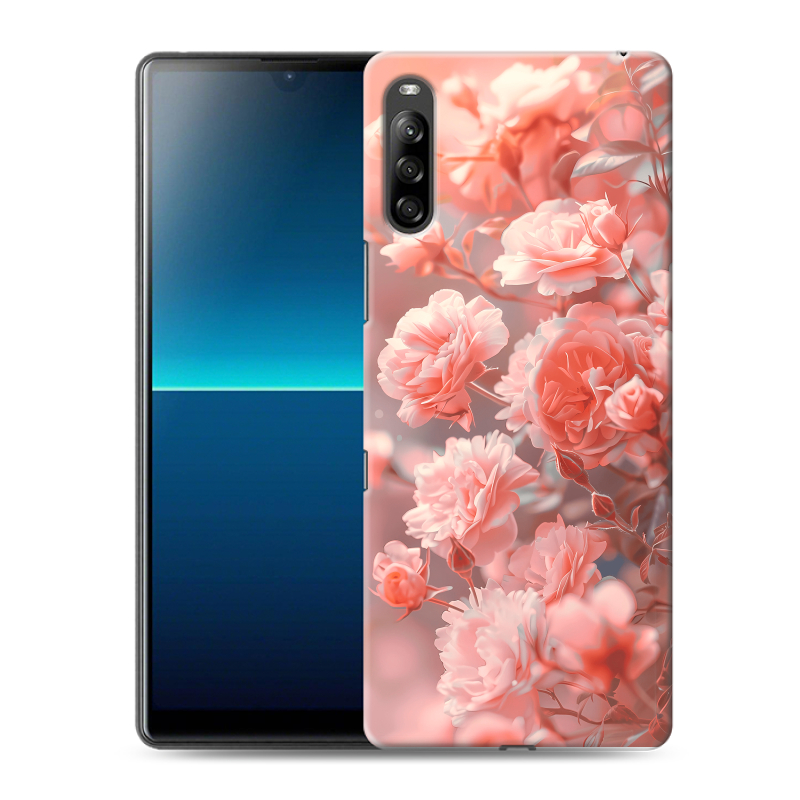 Силиконовый чехол на Sony Xperia L4 с принтом Розы цветы Силиконовый чехол на Sony Xperia L4 с принтом Розы цветы