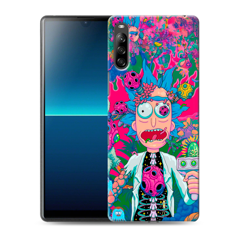 Силиконовый противоударный чехол на Sony Xperia L4 с принтом Рик и Морти Rick Morty Силиконовый противоударный чехол на Sony Xperia L4 с принтом Рик и Морти Rick Morty
