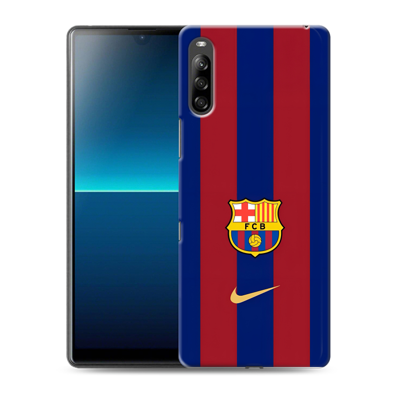 Силиконовый противоударный чехол на Sony Xperia L4 с принтом Барселона Barcelona Силиконовый противоударный чехол на Sony Xperia L4 с принтом Барселона Barcelona