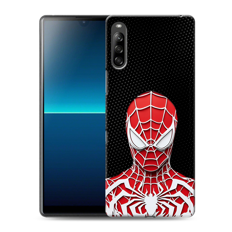 Силиконовый чехол на Sony Xperia L4 с принтом человек паук spiderman Силиконовый чехол на Sony Xperia L4 с принтом человек паук spiderman