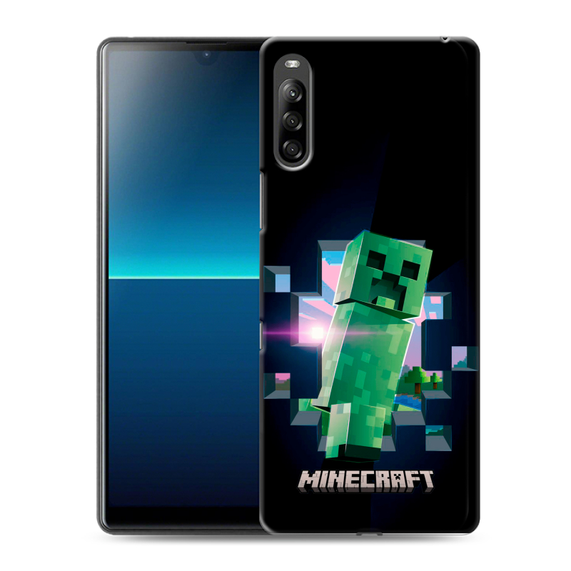 Силиконовый чехол на Sony Xperia L4 с принтом Майнкрафт Minecraft Силиконовый чехол на Sony Xperia L4 с принтом Майнкрафт Minecraft