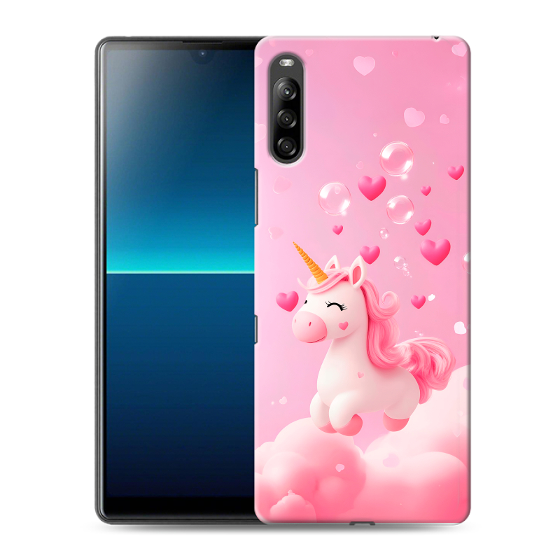 Силиконовый чехол на Sony Xperia L4 с принтом Единорог Силиконовый чехол на Sony Xperia L4 с принтом Единорог