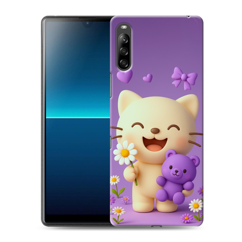 Силиконовый противоударный чехол на Sony Xperia L4 с принтом для девочек Силиконовый противоударный чехол на Sony Xperia L4 с принтом для девочек