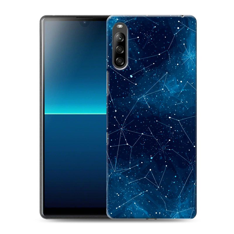Силиконовый противоударный чехол на Sony Xperia L4 с принтом Космос звезды Силиконовый противоударный чехол на Sony Xperia L4 с принтом Космос звезды