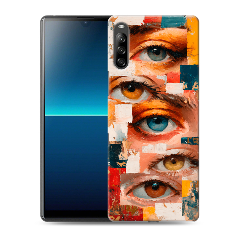 Силиконовый противоударный чехол на Sony Xperia L4 с принтом Модный принт Силиконовый противоударный чехол на Sony Xperia L4 с принтом Модный принт