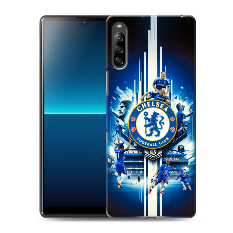 Силиконовый противоударный чехол на Sony Xperia L4 с принтом Chelsea Челси Силиконовый противоударный чехол на Sony Xperia L4 с принтом Chelsea Челси