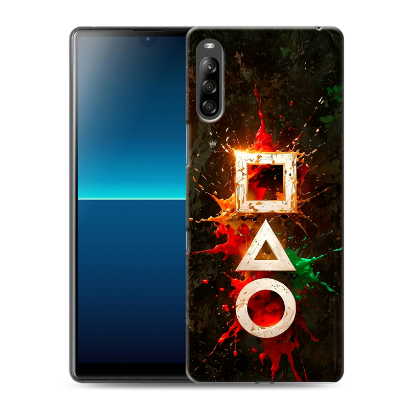 Силиконовый противоударный чехол на Sony Xperia L4 с принтом Squid Game Игра кальмара Силиконовый противоударный чехол на Sony Xperia L4 с принтом Squid Game Игра кальмара