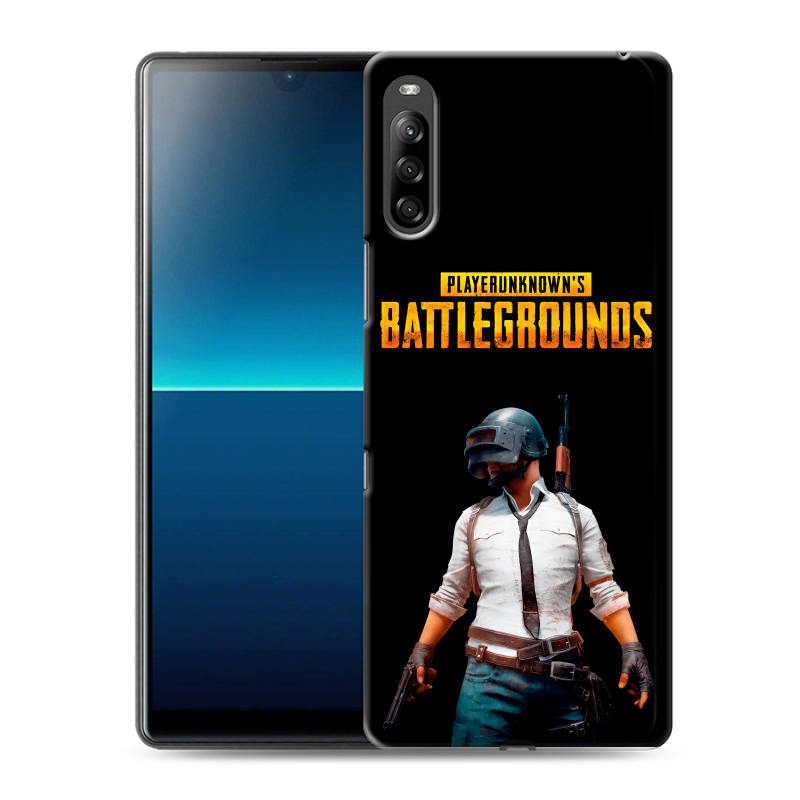 Силиконовый чехол на Sony Xperia L4 с принтом PUGB ПАГБ Силиконовый чехол на Sony Xperia L4 с принтом PUGB ПАГБ