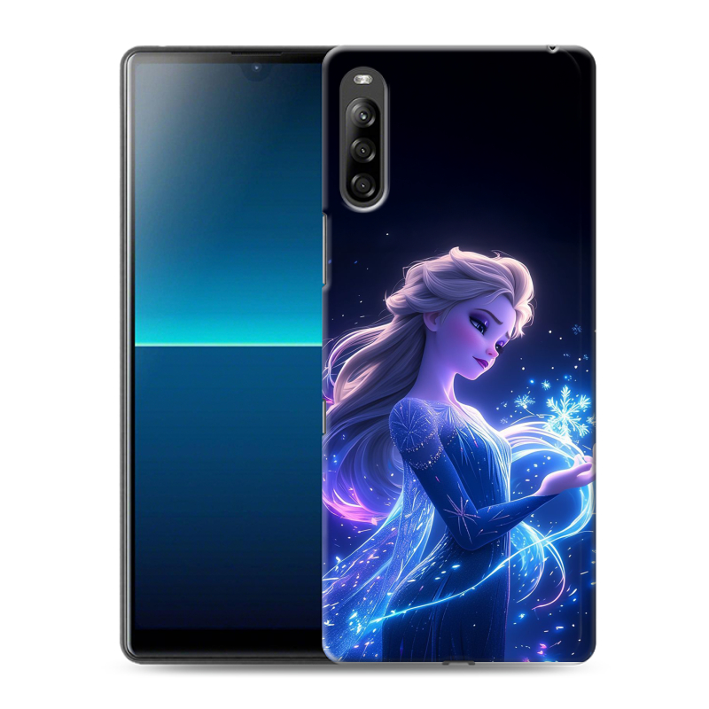 Силиконовый противоударный чехол на Sony Xperia L4 с принтом Холодное сердце Frozen Силиконовый противоударный чехол на Sony Xperia L4 с принтом Холодное сердце Frozen