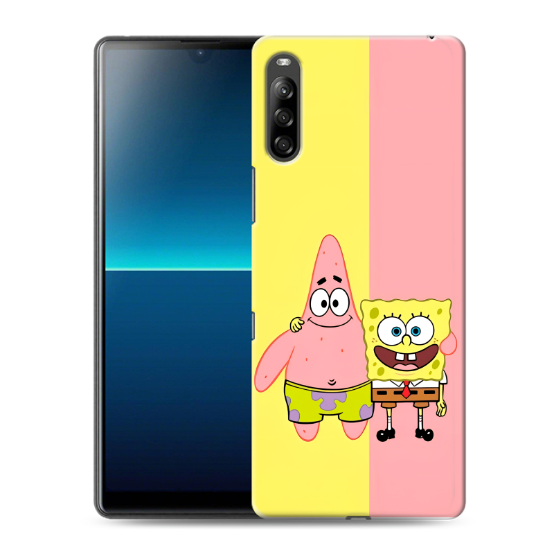 Силиконовый чехол на Sony Xperia L4 с принтом Спанч боб Спанчбоб Силиконовый чехол на Sony Xperia L4 с принтом Спанч боб Спанчбоб