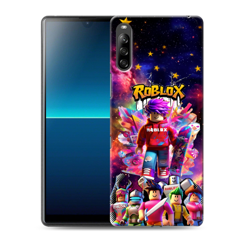 Силиконовый противоударный чехол на Sony Xperia L4 с принтом Roblox Роблокс Силиконовый противоударный чехол на Sony Xperia L4 с принтом Roblox Роблокс