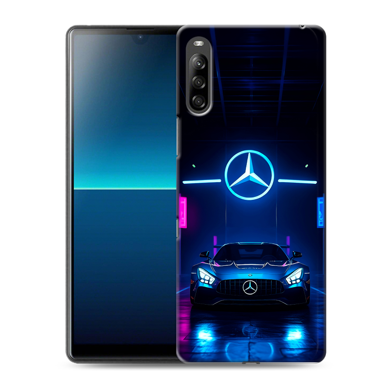 Силиконовый противоударный чехол на Sony Xperia L4 с принтом Mercedes Мерседес Силиконовый противоударный чехол на Sony Xperia L4 с принтом Mercedes Мерседес