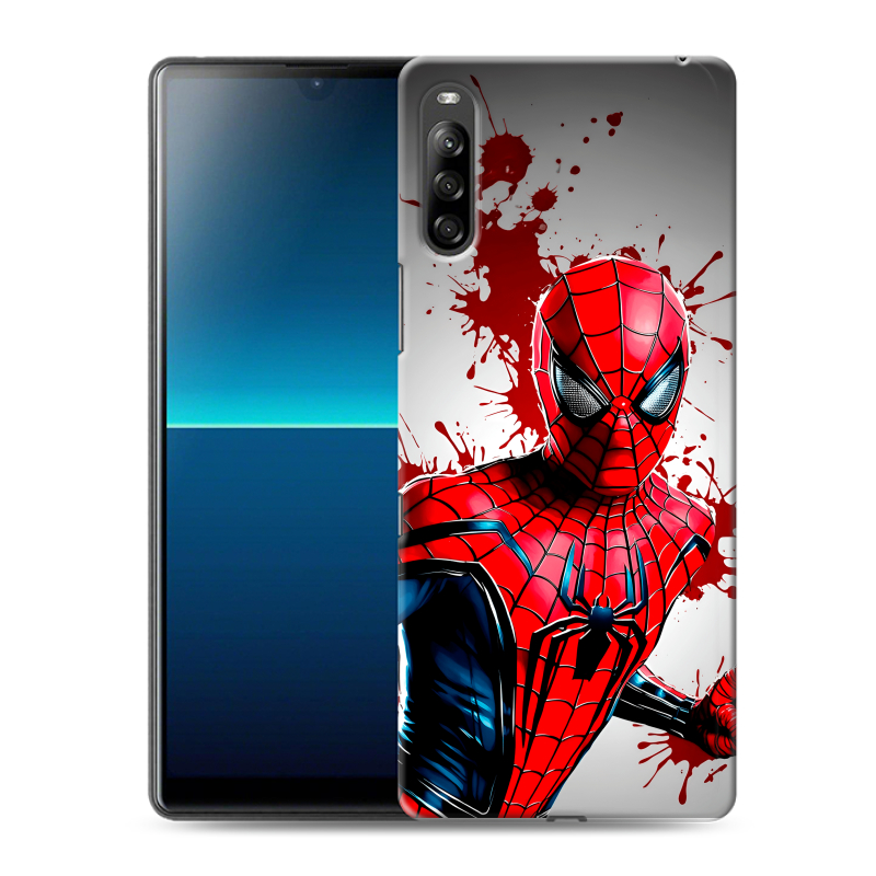 Силиконовый чехол на Sony Xperia L4 с принтом Spiderman Человек паук Силиконовый чехол на Sony Xperia L4 с принтом Spiderman Человек паук