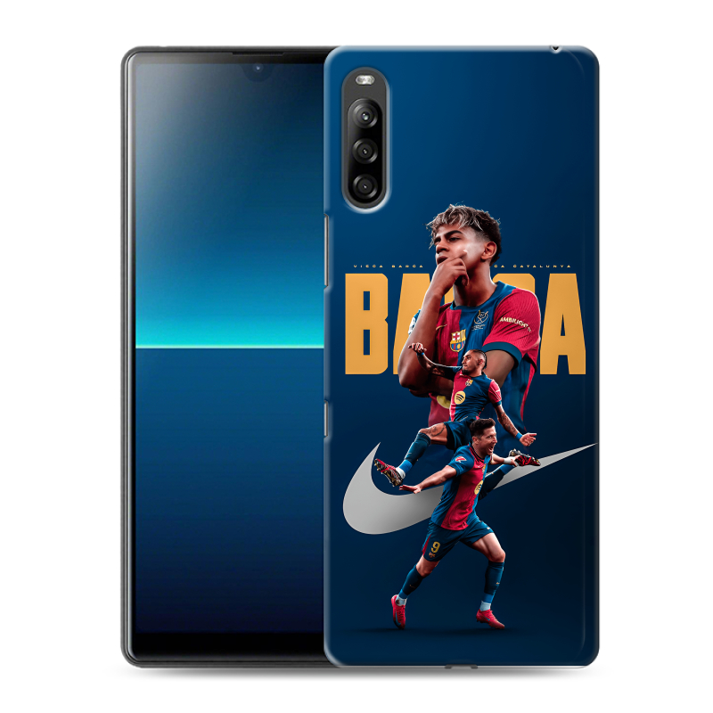 Силиконовый чехол на Sony Xperia L4 с принтом Барселона Barca Yamal Силиконовый чехол на Sony Xperia L4 с принтом Барселона Barca Yamal
