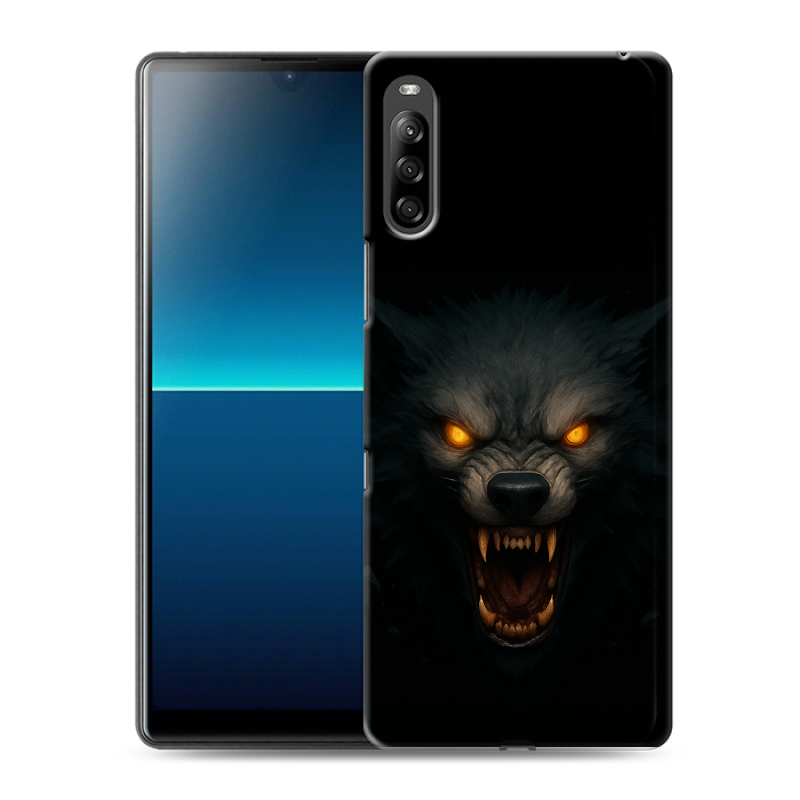 Силиконовый чехол на Sony Xperia L4 с принтом Волк Силиконовый чехол на Sony Xperia L4 с принтом Волк