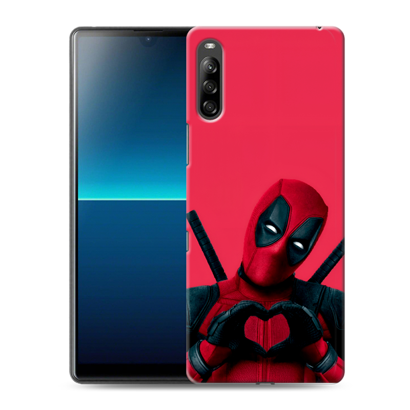 Силиконовый противоударный чехол на Sony Xperia L4 с принтом Дедпул Deadpool Силиконовый противоударный чехол на Sony Xperia L4 с принтом Дедпул Deadpool