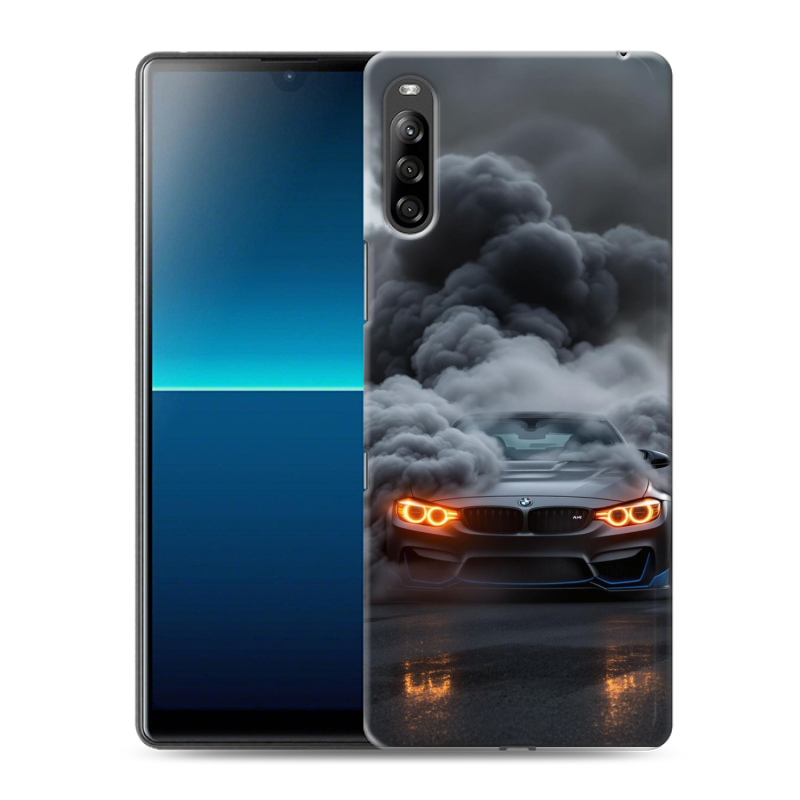 Силиконовый противоударный чехол на Sony Xperia L4 с принтом BMW БМВ Силиконовый противоударный чехол на Sony Xperia L4 с принтом BMW БМВ