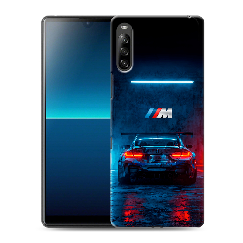 Силиконовый противоударный чехол на Sony Xperia L4 с принтом BMW БМВ Силиконовый противоударный чехол на Sony Xperia L4 с принтом BMW БМВ