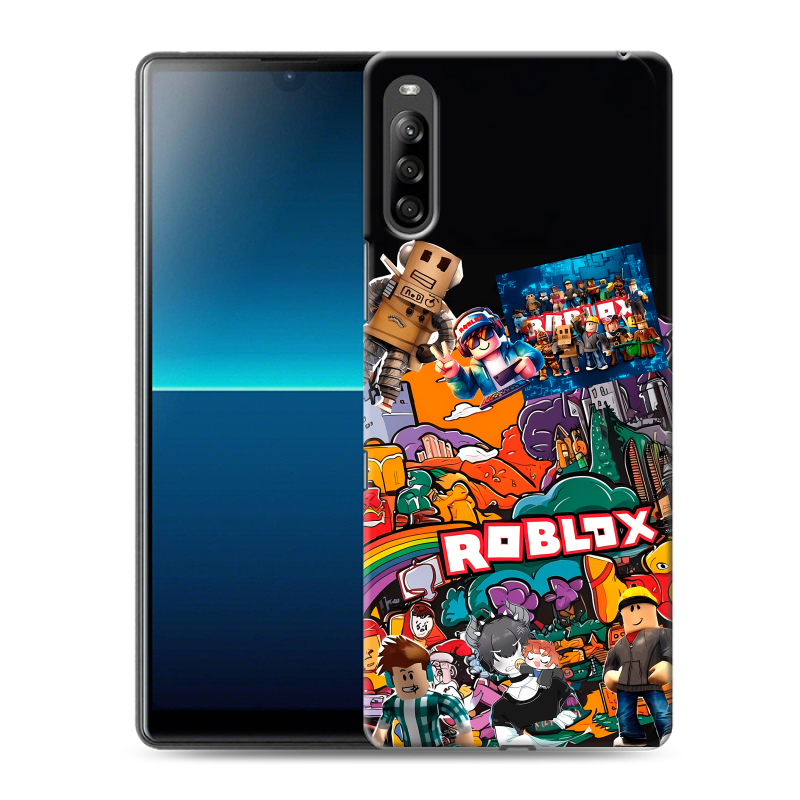 Силиконовый противоударный чехол на Sony Xperia L4 с принтом Roblox Роблокс Силиконовый противоударный чехол на Sony Xperia L4 с принтом Roblox Роблокс