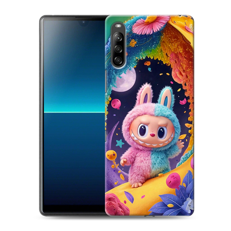 Силиконовый чехол на Sony Xperia L4 с принтом Labubu Лабубу Силиконовый чехол на Sony Xperia L4 с принтом Labubu Лабубу