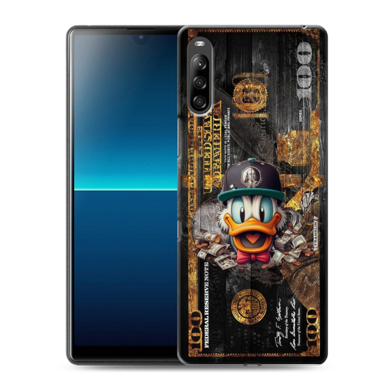 Силиконовый чехол на Sony Xperia L4 с принтом Дональд Дак Доллар Силиконовый чехол на Sony Xperia L4 с принтом Дональд Дак Доллар