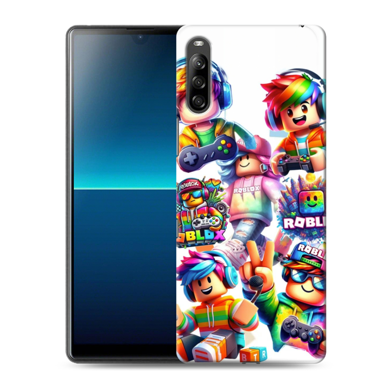 Силиконовый противоударный чехол на Sony Xperia L4 с принтом Roblox Роблокс Силиконовый противоударный чехол на Sony Xperia L4 с принтом Roblox Роблокс
