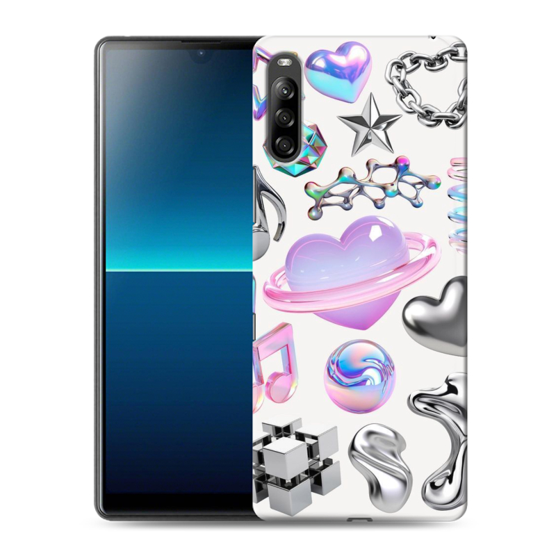 Силиконовый противоударный чехол на Sony Xperia L4 с принтом Y2K Силиконовый противоударный чехол на Sony Xperia L4 с принтом Y2K