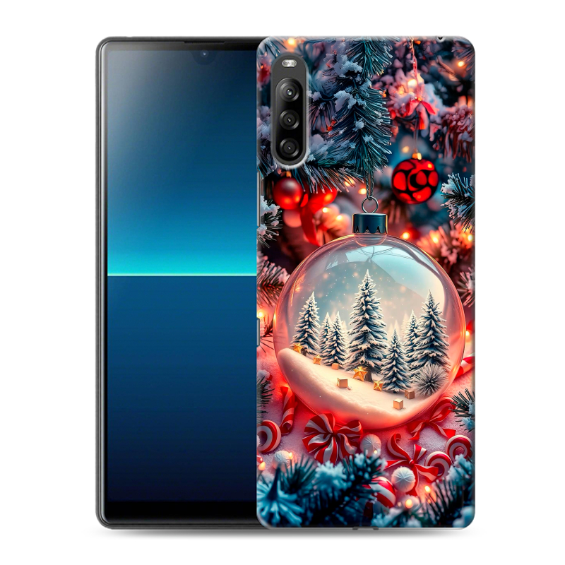 Силиконовый чехол на Sony Xperia L4 с принтом Новый год Силиконовый чехол на Sony Xperia L4 с принтом Новый год