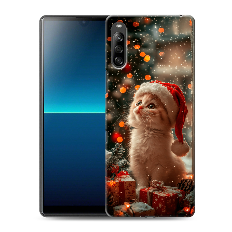 Силиконовый чехол на Sony Xperia L4 с принтом Новый год Силиконовый чехол на Sony Xperia L4 с принтом Новый год