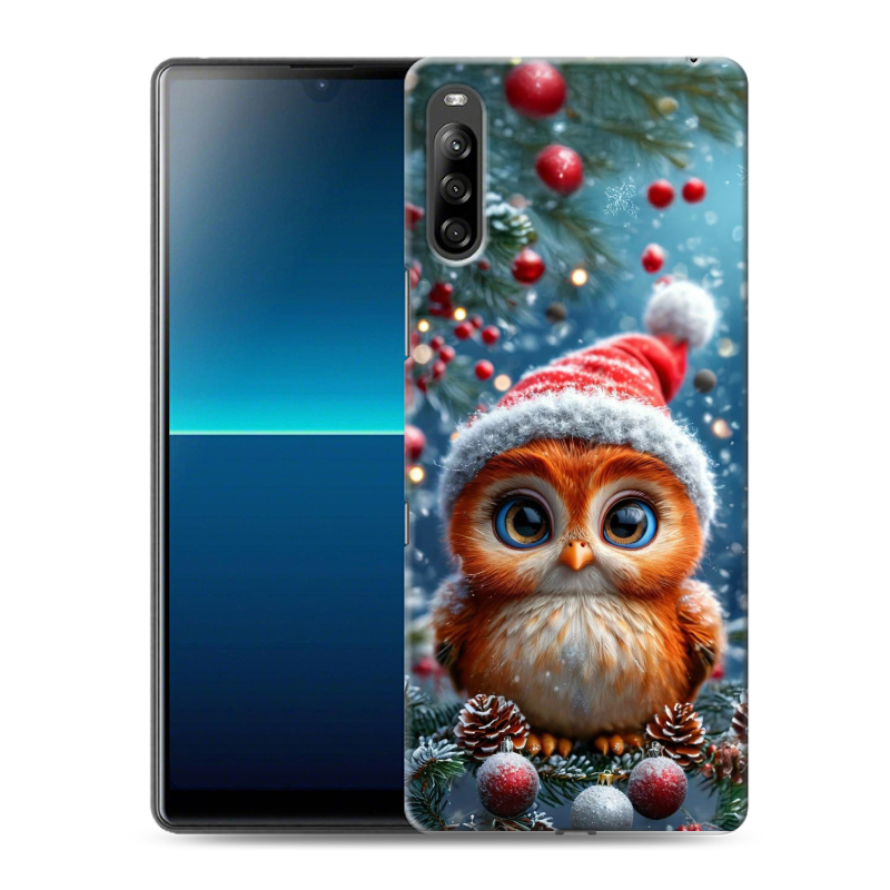 Силиконовый чехол на Sony Xperia L4 с принтом Новый год Силиконовый чехол на Sony Xperia L4 с принтом Новый год